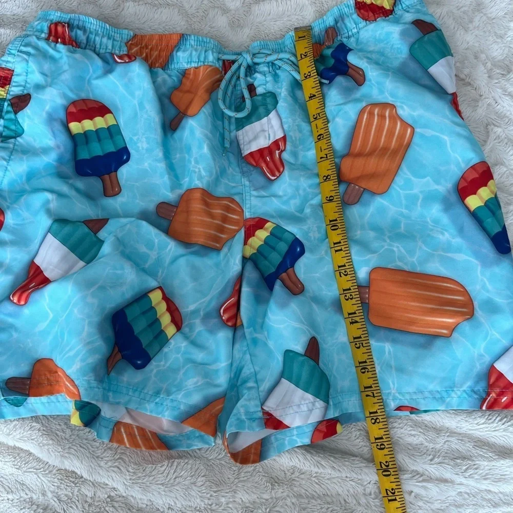 No Boundaries Turquoise Mesh Swim Shorts XL (40-42)